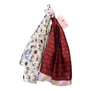 Frasier Sterling Satin Hair Scarf Set 2-Pack Western Print NWT